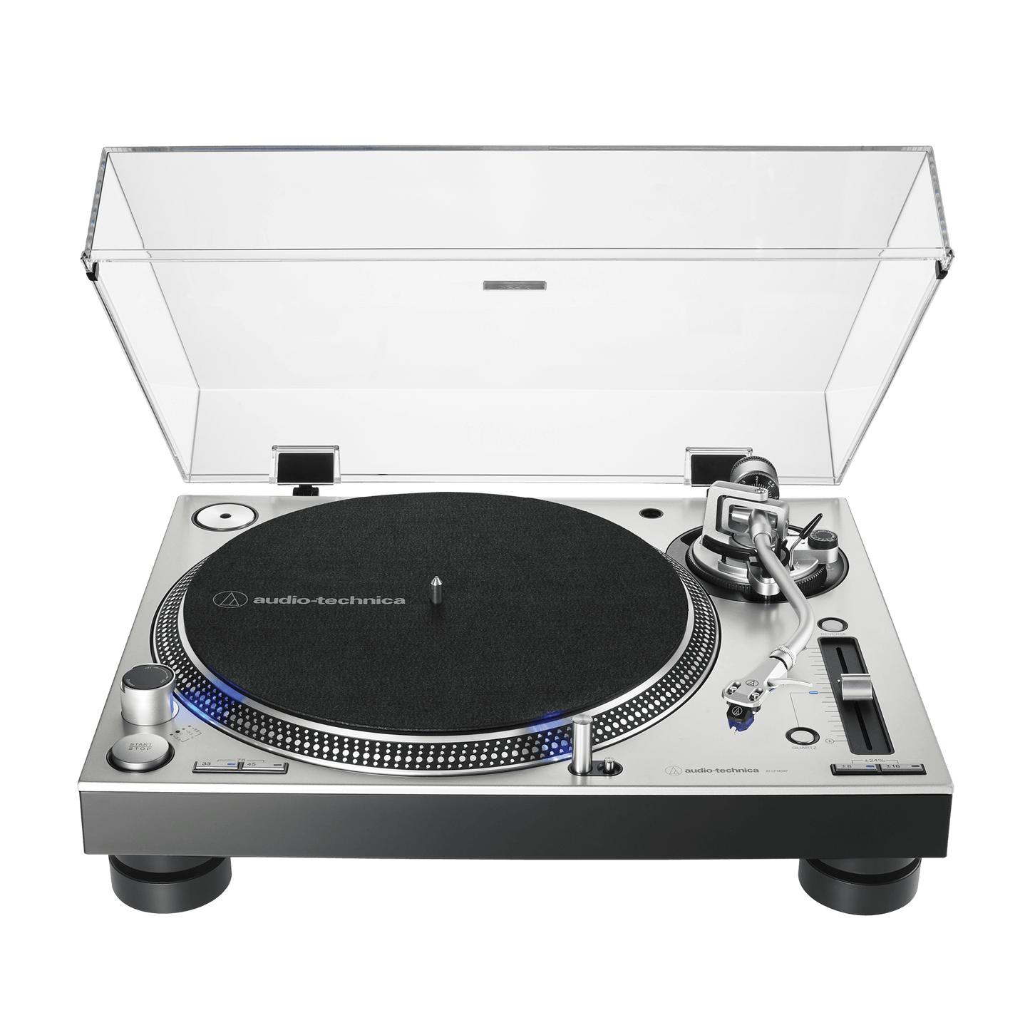 AT-LP140XPSVEUK Professional Direct Drive Manual Turntable (Silver)